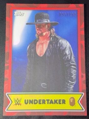 WWE x Topps x Bape #7 Undertaker Red Camo 95/199 full art 2025 released modern